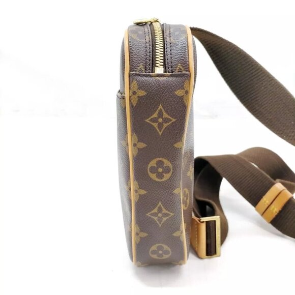 Louis Vuitton LV Shoulder Bag Pochette Banane Brown Monogram 674-021925 - Picture 3 of 16